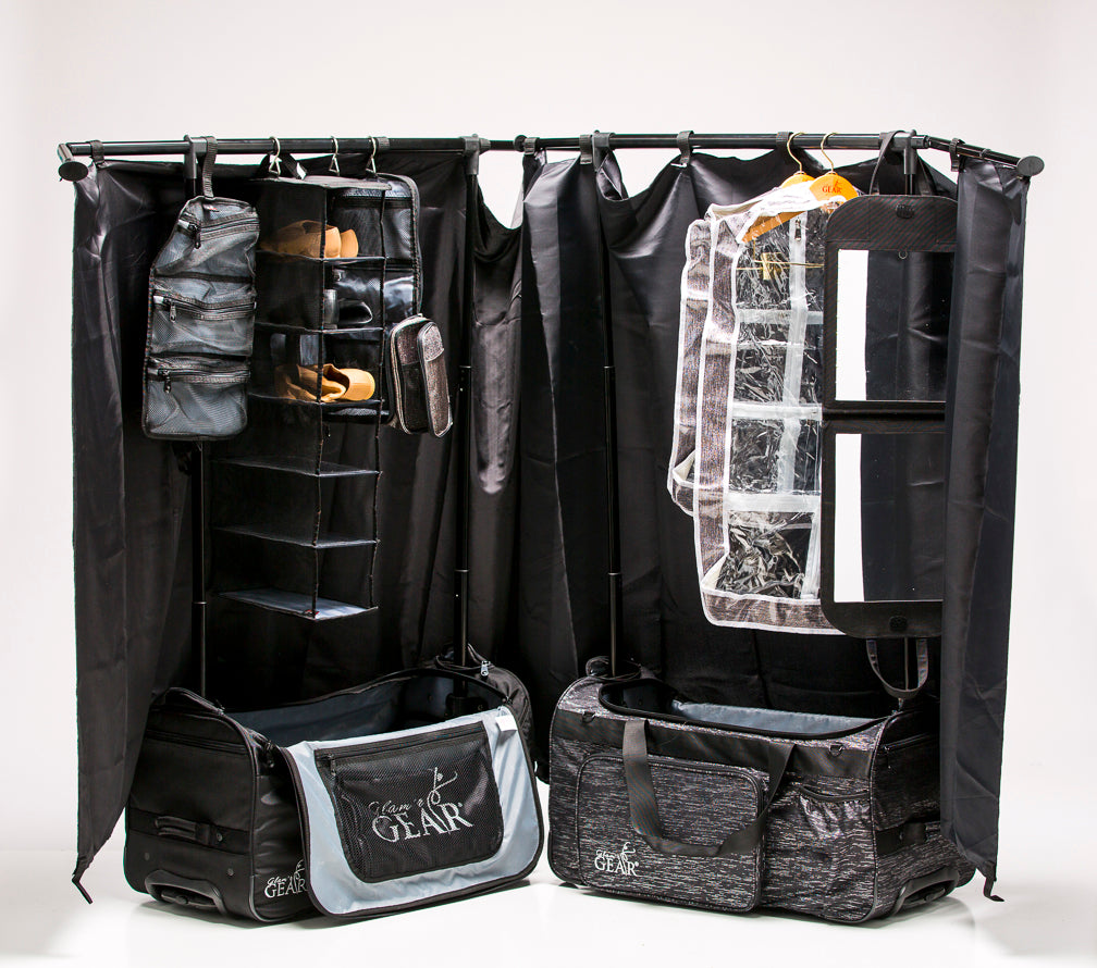Demi™, The Collapsible / Foldable Changing Station by Glam'r Gear® with Uhide top bar - Glam'r Gear