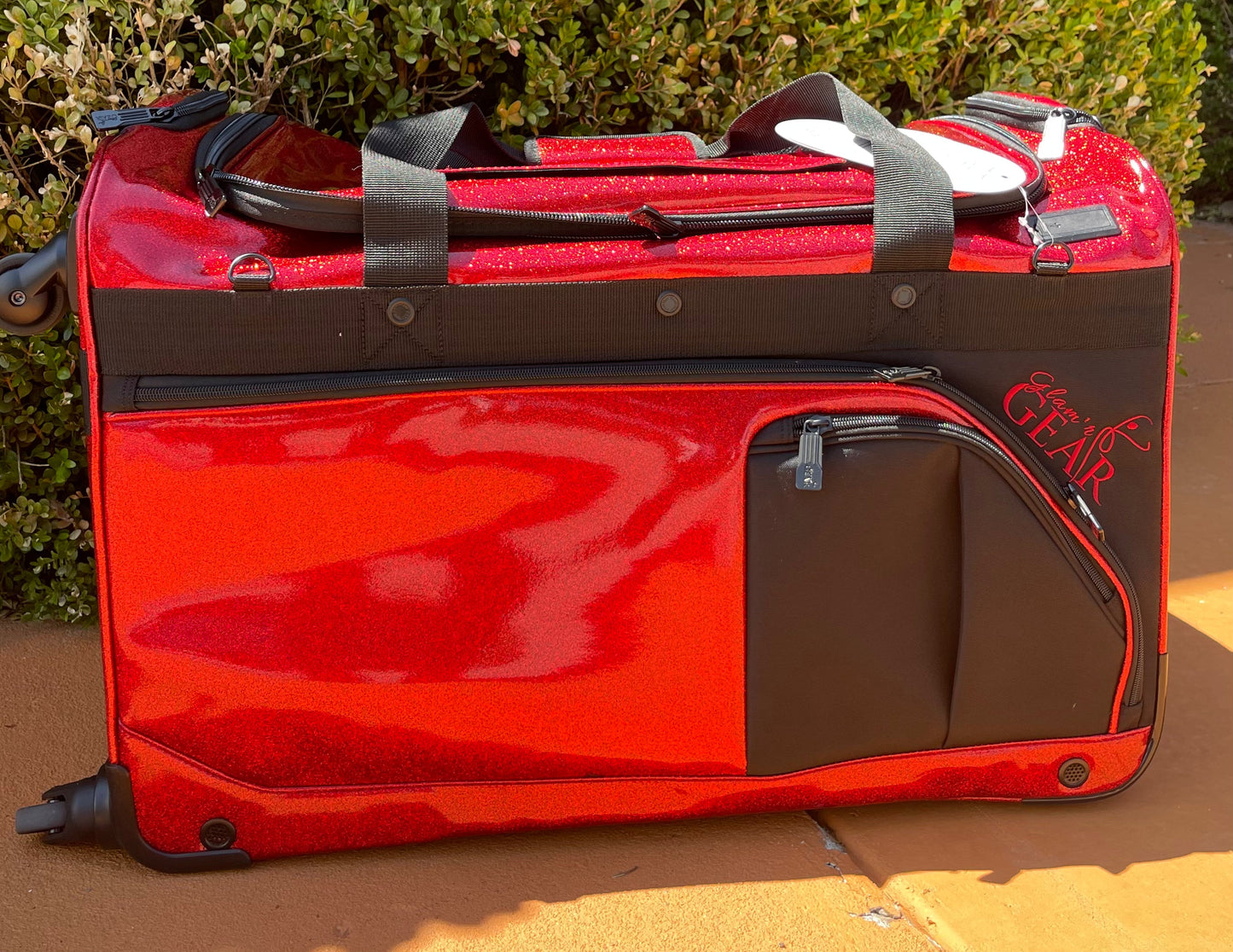 Glam'r Gear® Mobile Changing Station™ Dance Duffel Bag with Built-In uHide® Rack - Glamr Gear