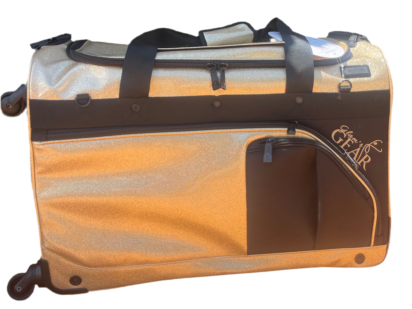 Glam'r Gear® Mobile Changing Station™ Dance Duffel Bag with Built-In uHide® Rack - Glamr Gear